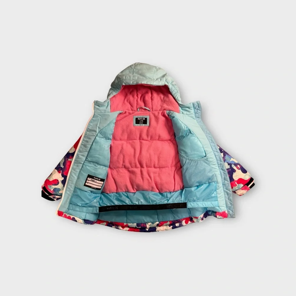 Hurley Pink & Blue Powder Snow Jacket
